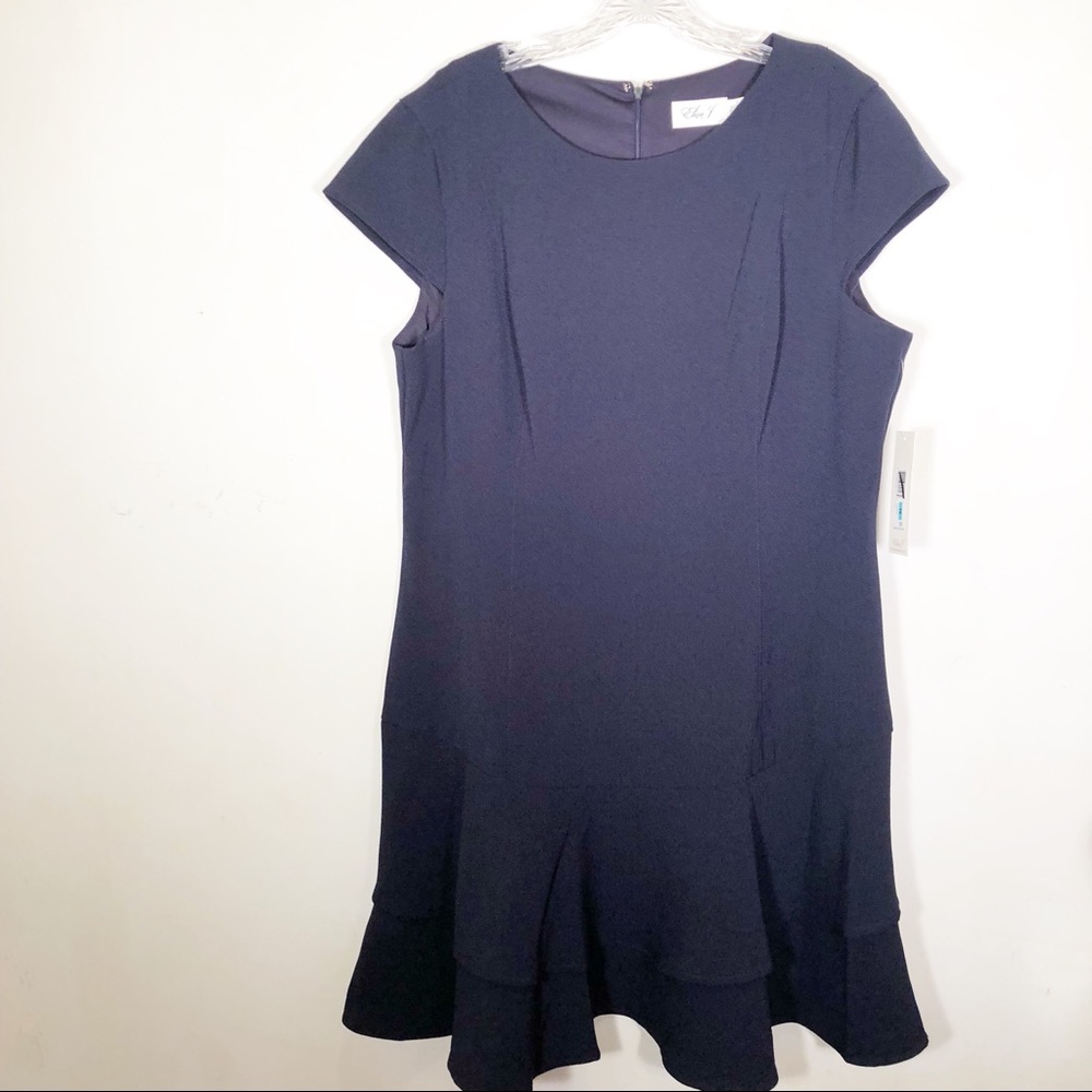Eliza J cap sleeve sheath dress